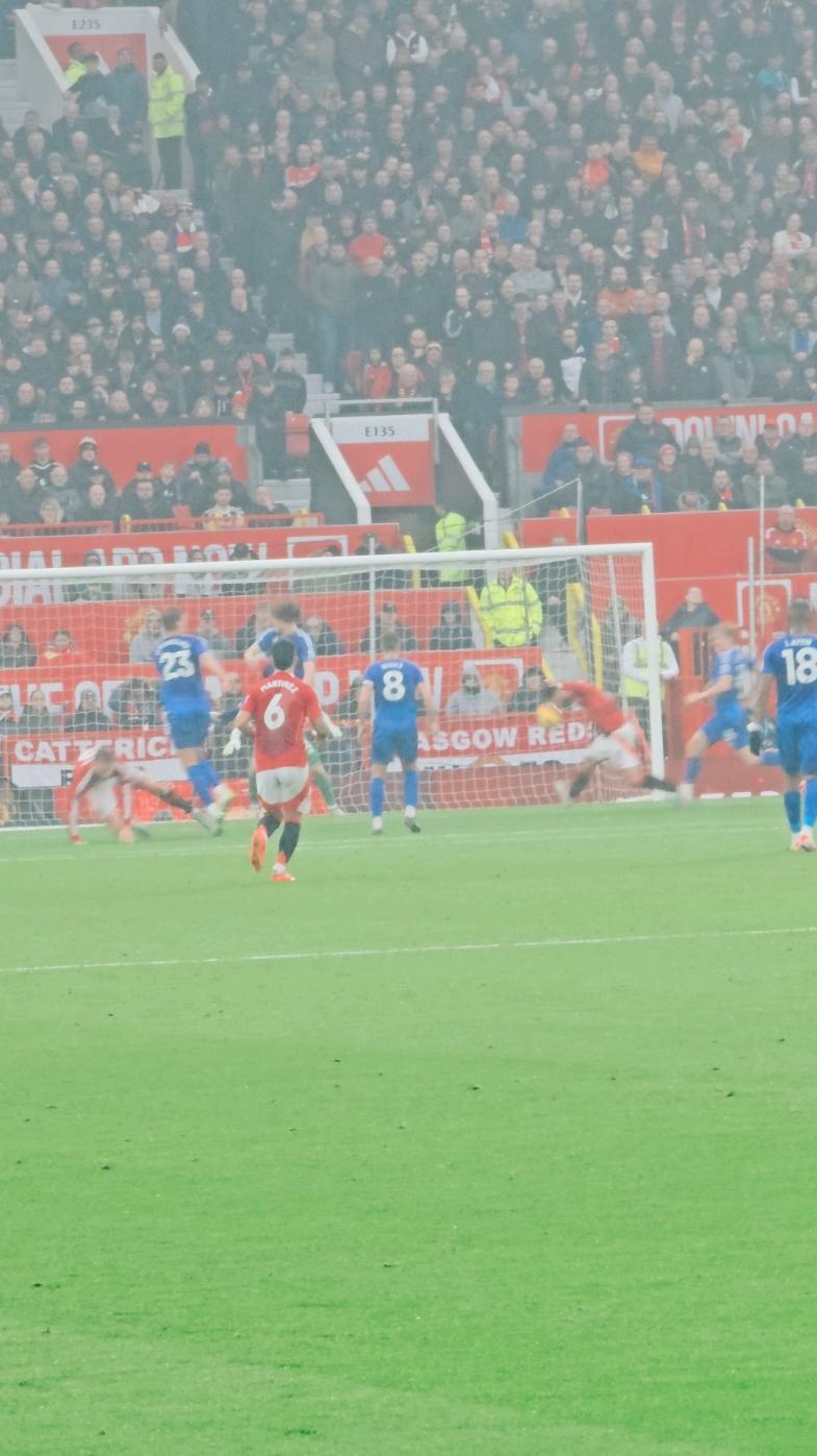 Bruno's goal or own goal - you decide 😆 #mufc #unitedontiktok #munlei #brunofernandes #manchesterunited #casemiro #mazraoui 