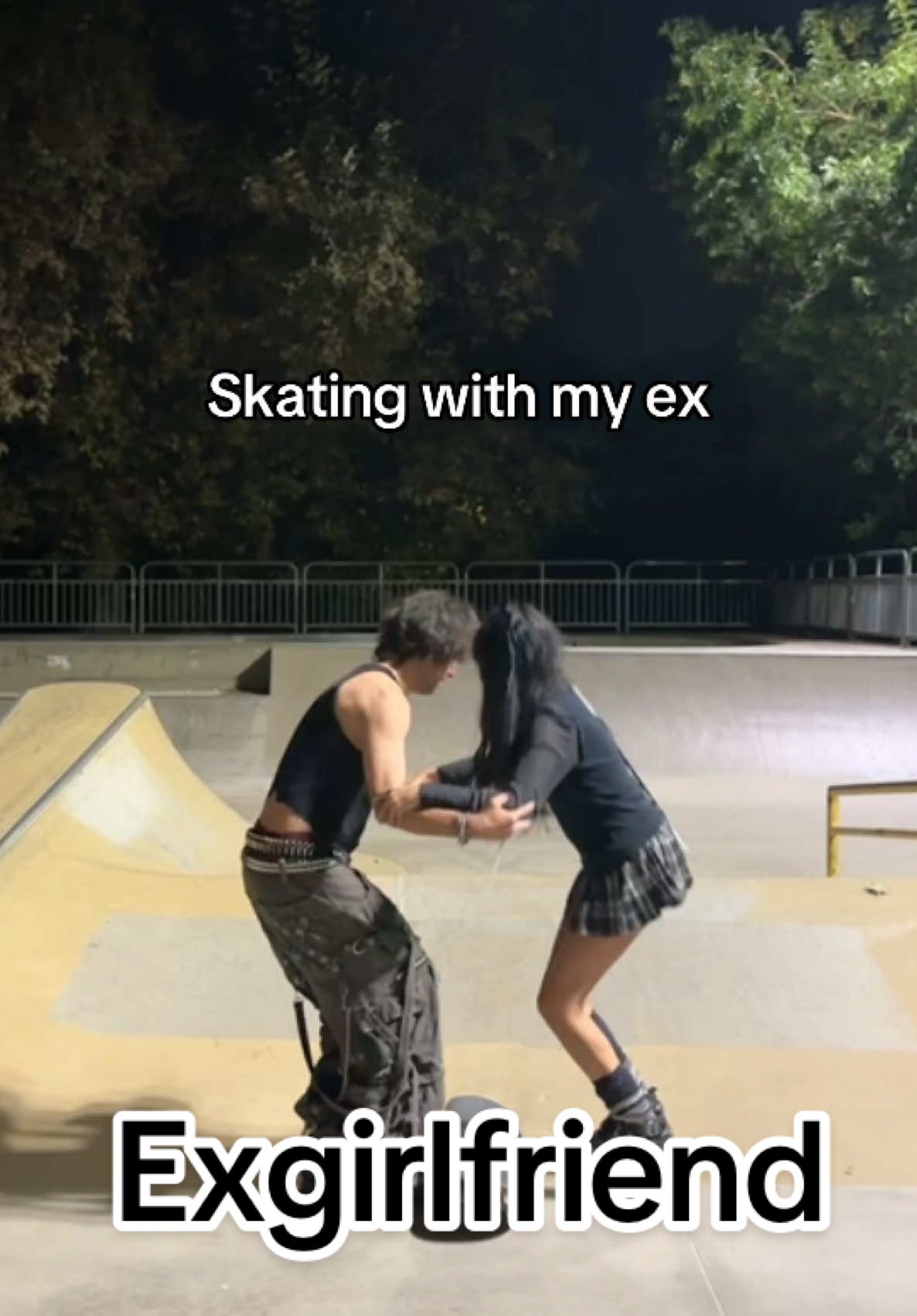 Teaching my ex how to skate #skate #Skateboarding #ex #exgirlfriend #fypシ 