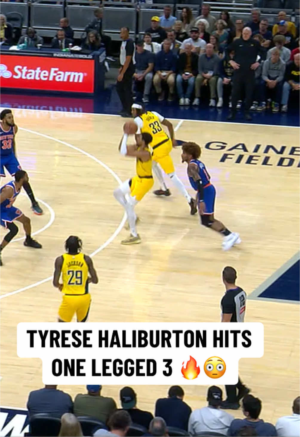 TYRESE HALIBURTON IS FEELING HIMSELF 😮‍💨🔥 #tyresehaliburton #NBA #pacers #basketball 