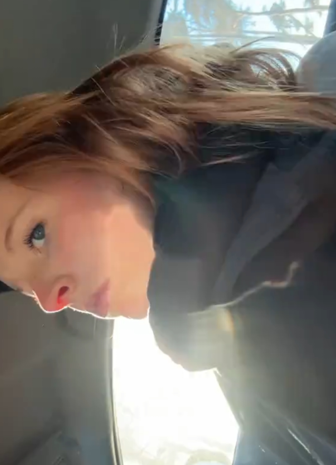 😍Saoirse's Nose Glows in the Car Sunlight, Highlighting her Bright Pink Nostrils—A Beautiful Sight!😋👃✨😘 #Saoirse #SunlitNostrils #NostrilGlow #NostrilPhilia #Nose #Nostrils #NoseBeauty #ForYou