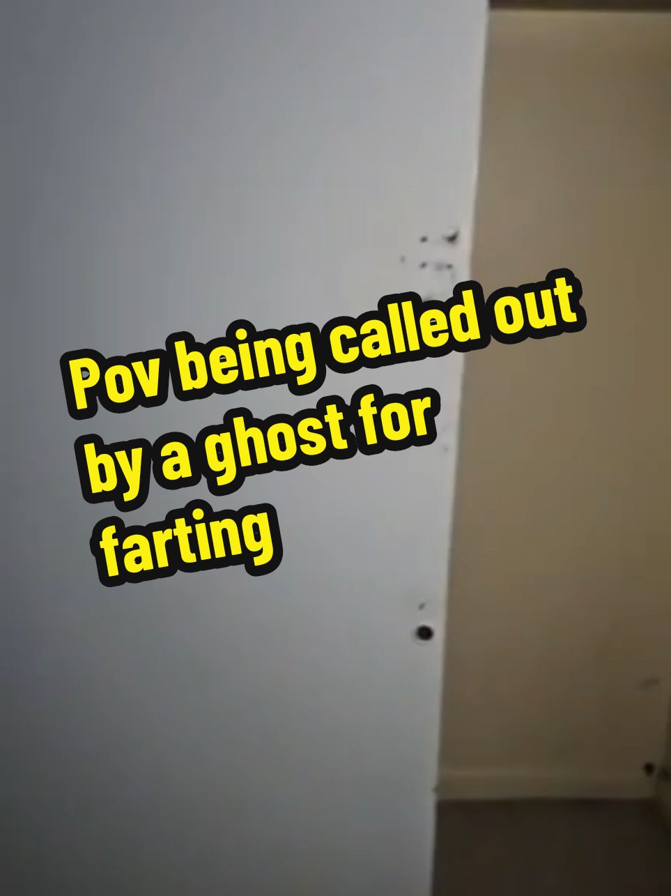 pov getting called out by a ghost for farting #paranormal #ghosts #farts 