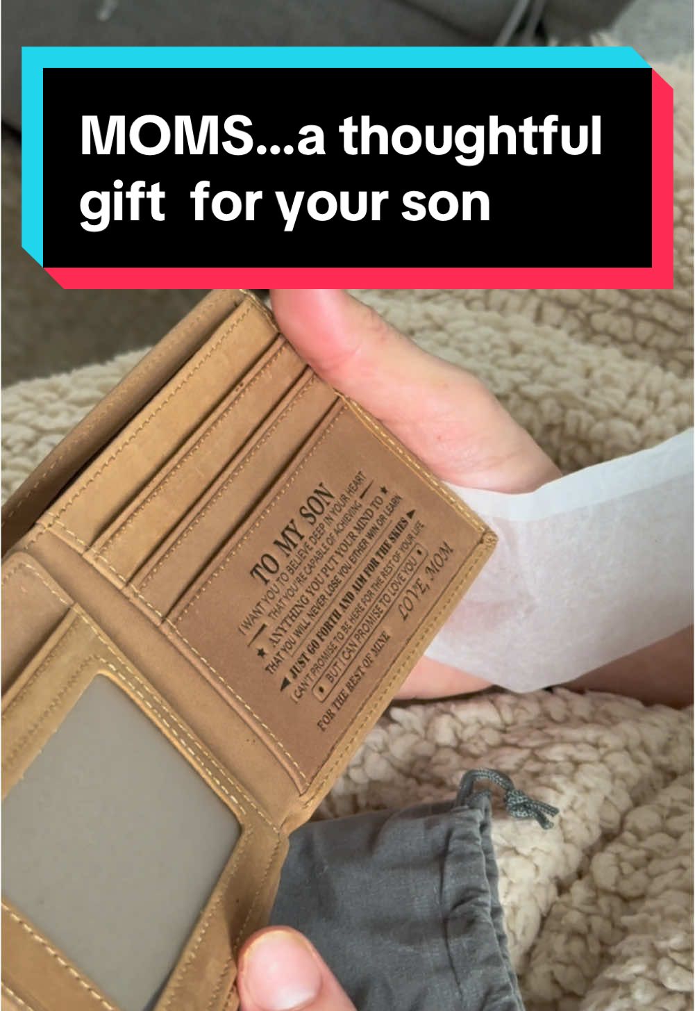 MOMS here a gift for your son #giftidea #wallet #son #moms #momtok #fyp #fy  