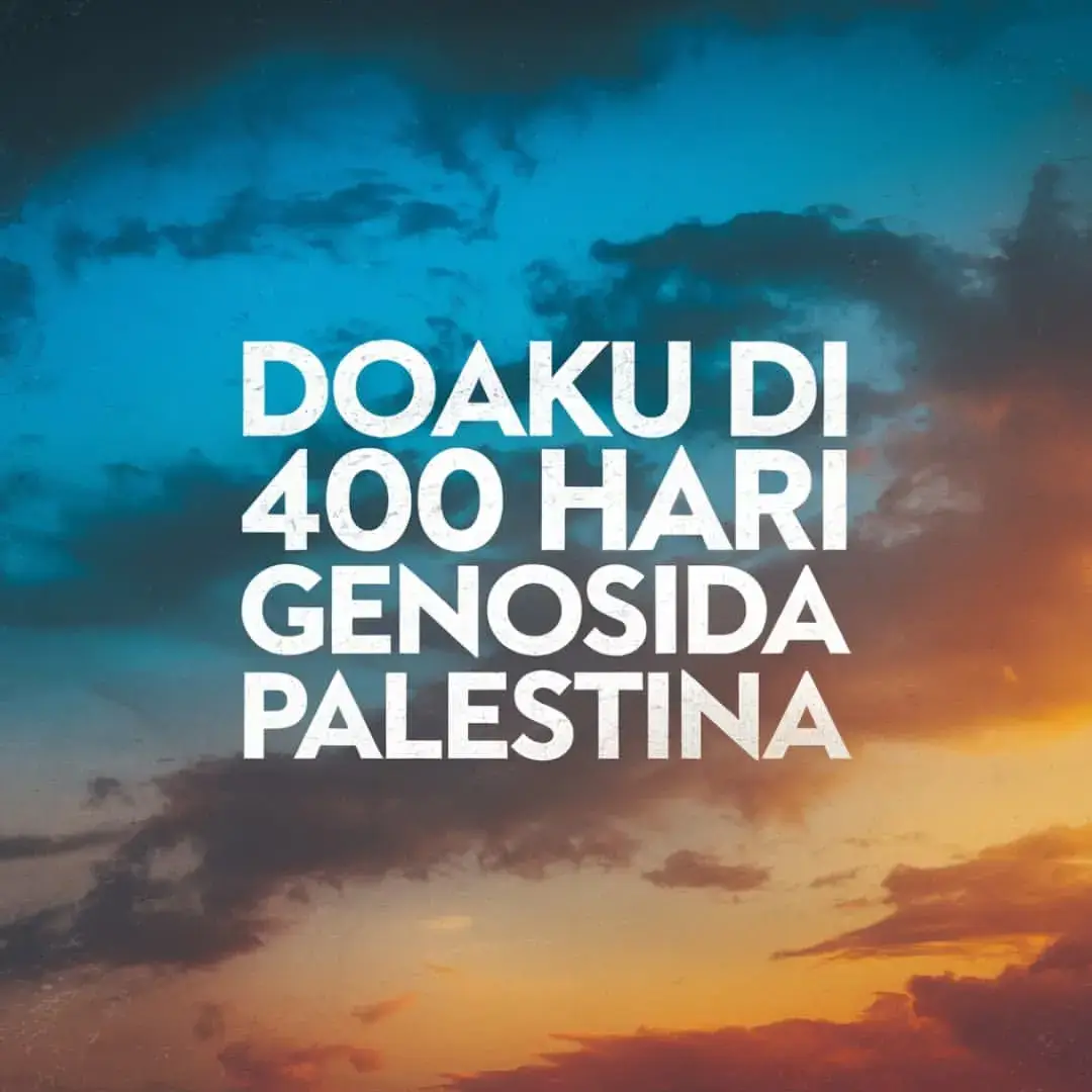 Hari-hari terus berlalu, namun duka dan ketegaran saudara-saudara kita di Gaza tak kunjung berakhir. Mari kita satukan doa dan harapan, agar keadilan segera ditegakkan dan kedamaian tercipta di bumi Palestina. Tak akan lelah kita bersuara, karena hati kita selalu bersama mereka.  #prayforgaza #400HariGaza #justiceforpalestine #standwithpalestine #stopthegenocideofpalestinians #freepalestine #doauntukgaza #SaveGaza 