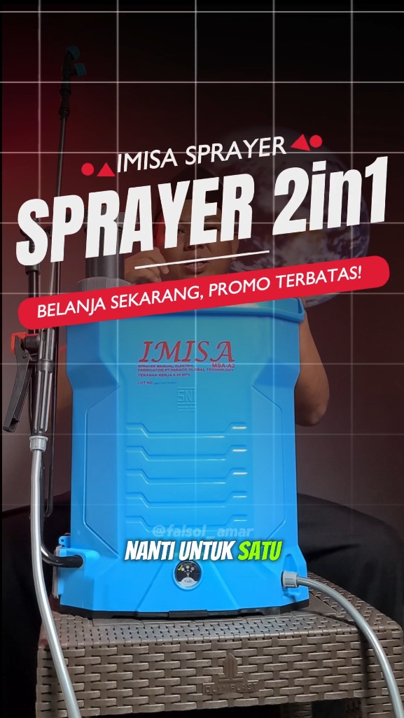 Semprotan pertanian 16 liter 2in1 manual dan elektrik #semprotan #semprotantanaman #semprotanair #semprotanpertanian #semprotanelektrik 
