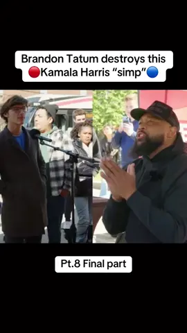 Brandon Tatum destroys this Kamala Harris “simp” 🔴🔵 Pt.8 #kamala #trump #brandontatum #debate #destoys #pt8 #finalpart 