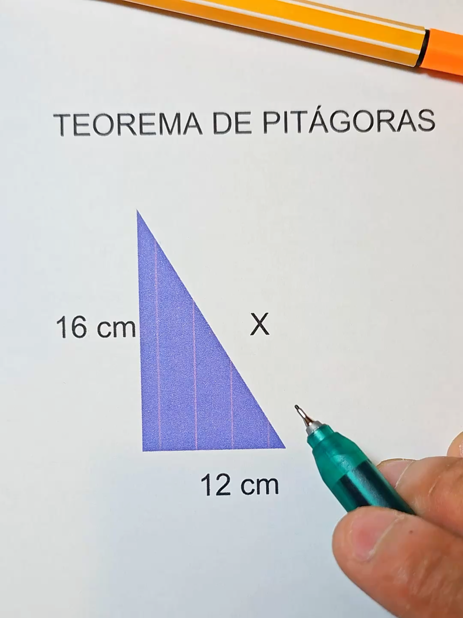 Teorema de Pitágoras #aula#matematica#aprender#escola