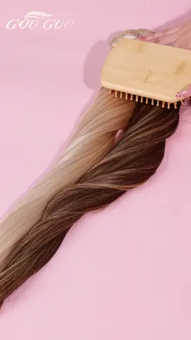 GOOGOO Hair Extension 🫶Soft, no tangle, no shedding 💕 #googoohair #googoohairextensions #googoohairuk #clipinhairextensions #tapeinextensions 