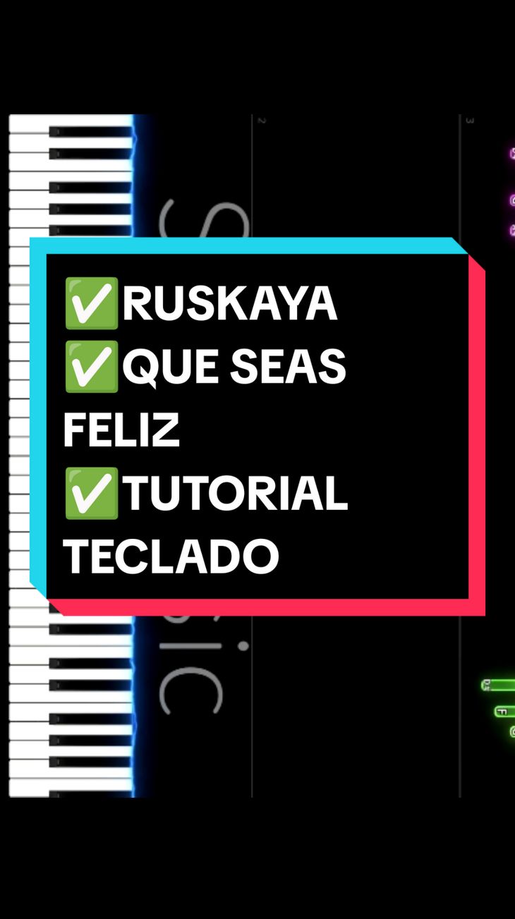 #ruskaya #queseasfeliz #tutorialteclado 