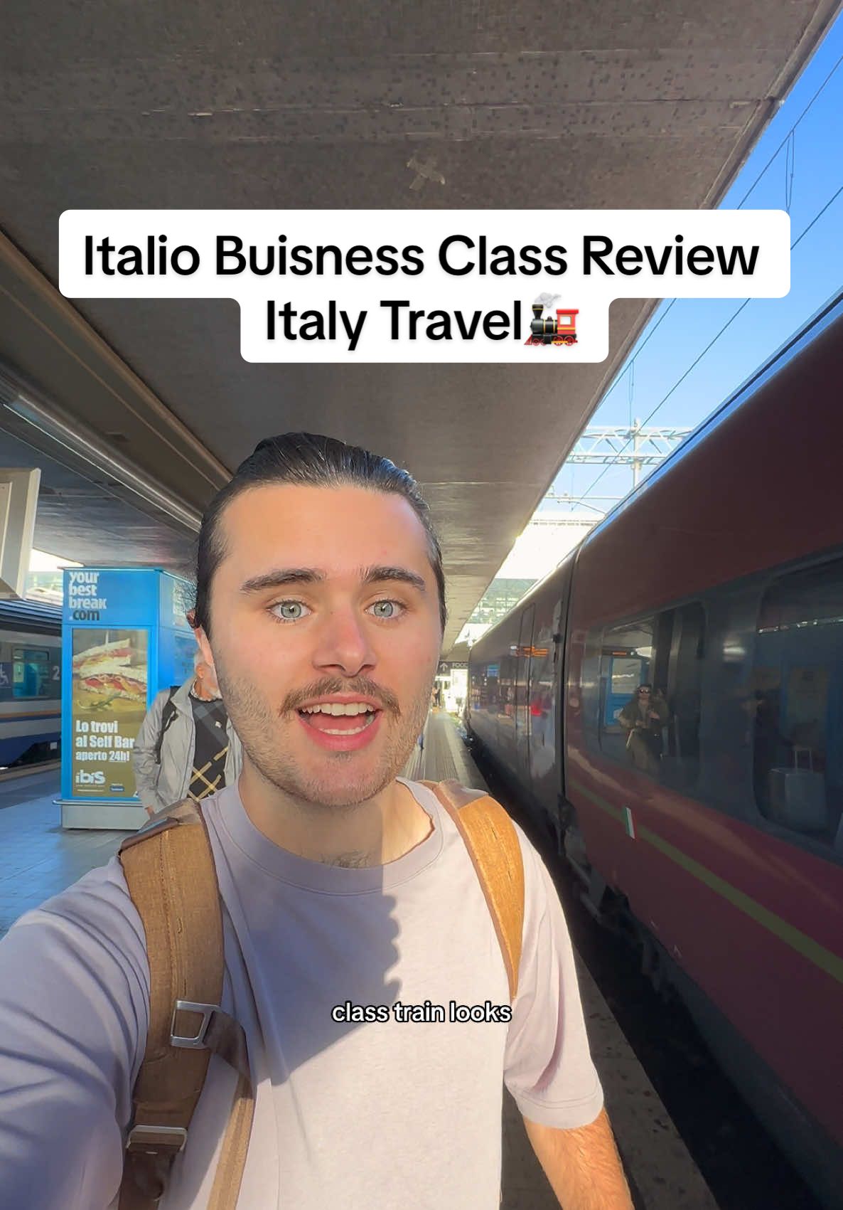 A BUSINESS class review of Italios train in Italy!! #italytrain #europetrains #italyfirstclasstrainreview #traintravel 