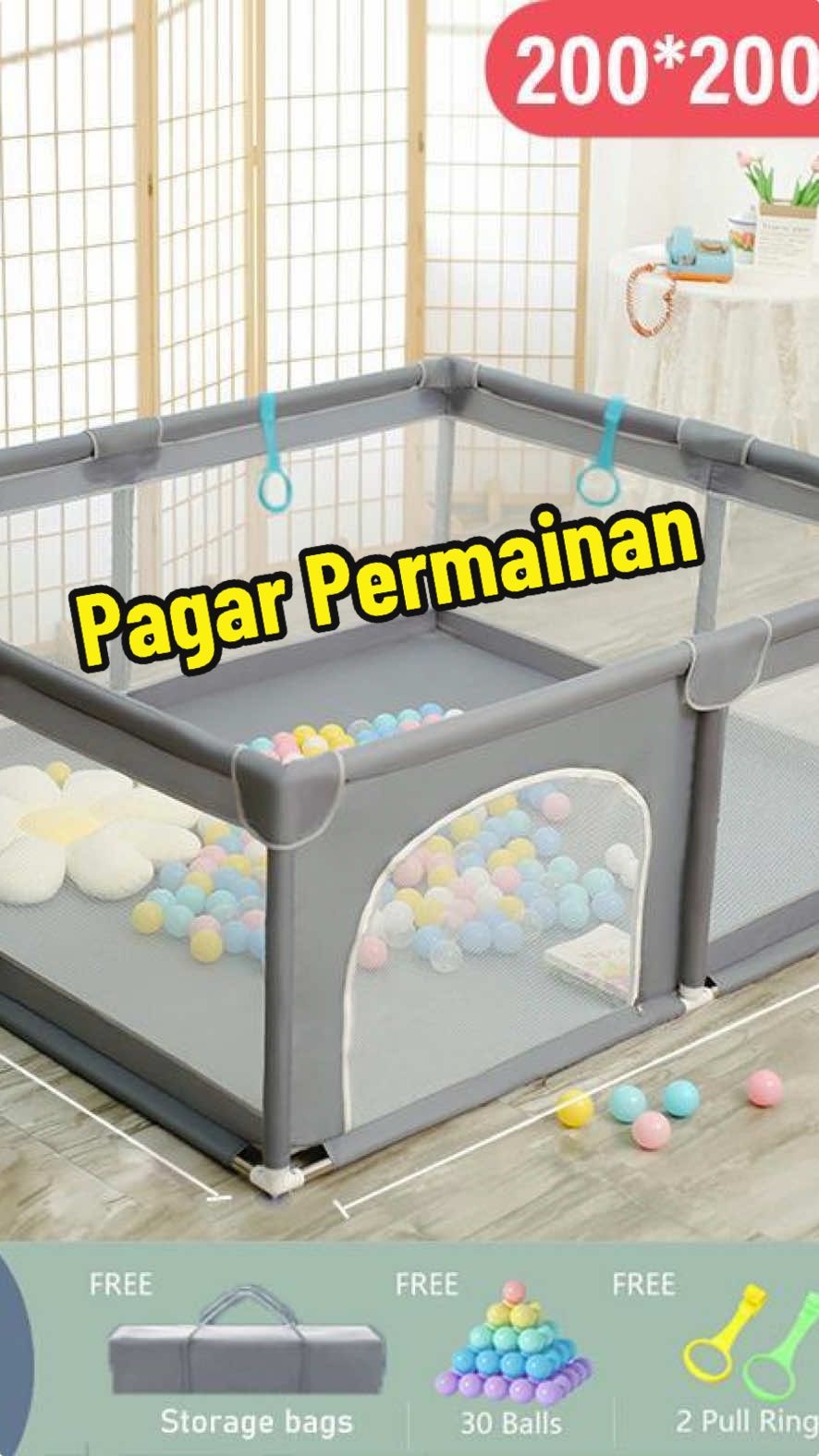 Rekomended Baby playpen PagarayBermain Anak#pagaranakbermain #babyplaypen#setpagarbayi #mainanmandibola#mainananak#pengamanbayi #TikTokShop 