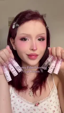 Small Bowknot Series Film-Forming Lip Cream swatching Thanks:@wuari09