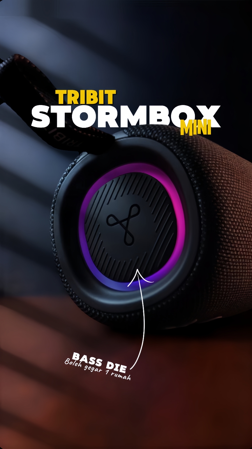 Full review dah ade... Boleh tngok dh profile saya.. Tribit StormBox Mini Wireless #tribit #tribitspeaker #speaker #wirelessspeaker #waterproofspeaker #review #yakin🇲🇾 