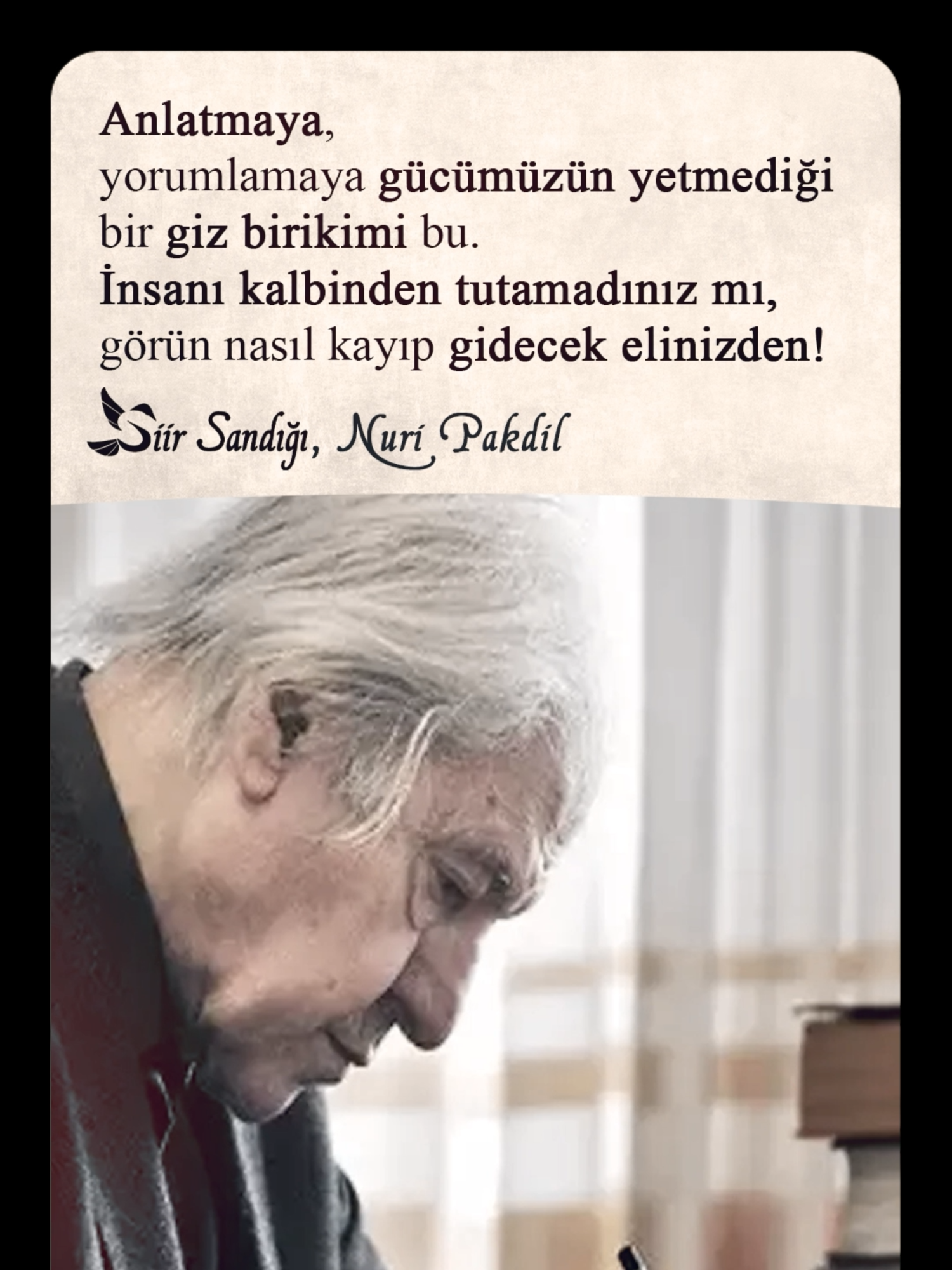 Ne Emek, Ne Ekmek; Önce Kalbimiz Bozuluyor. Şiir Sandığı, Nuri Pakdil #nuripakdil #şiir #şiirsandığı