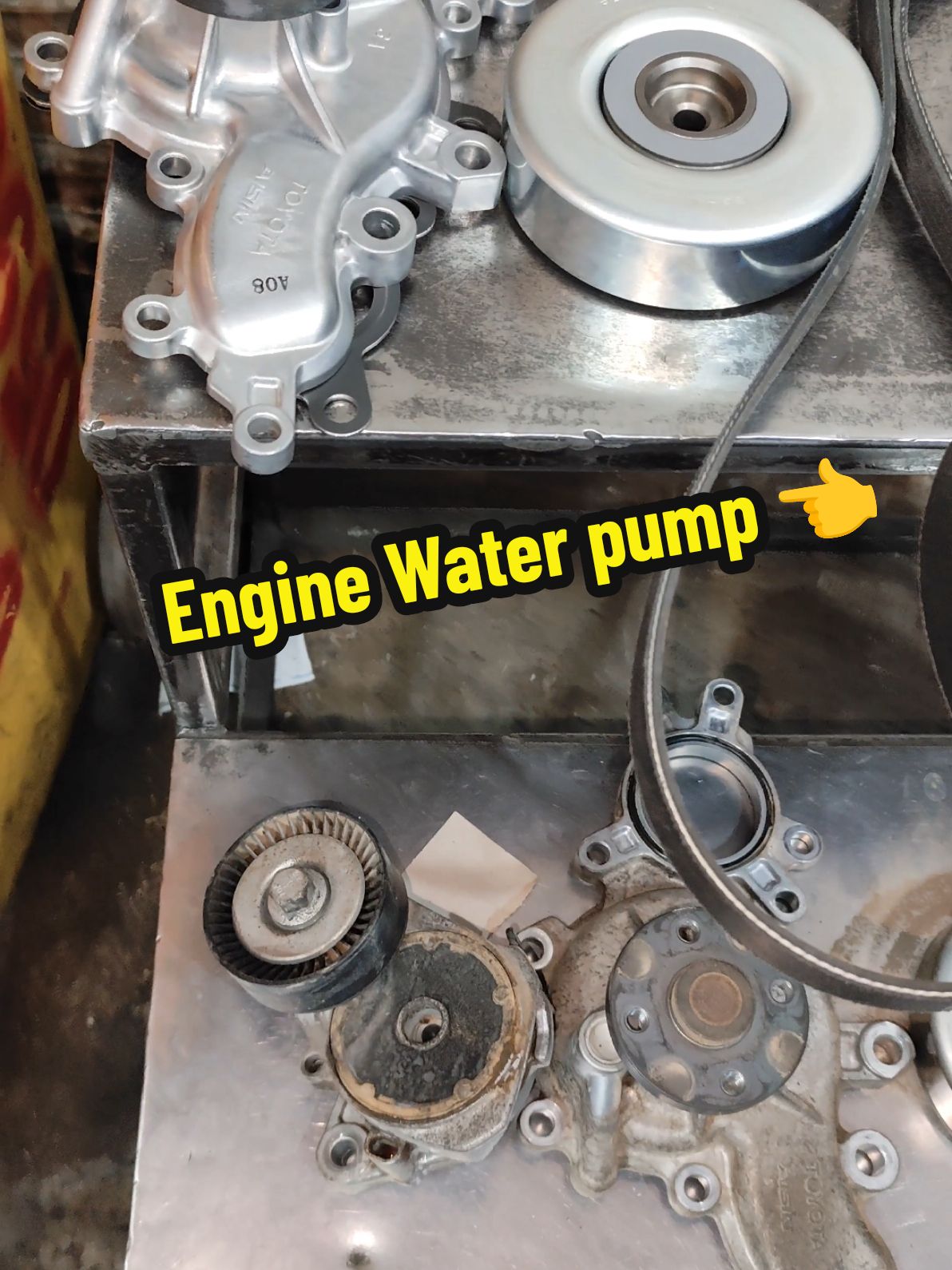 Engine Water pump bearing Sound #auto #mechanic #shorts #ideas #usa🇺🇸 