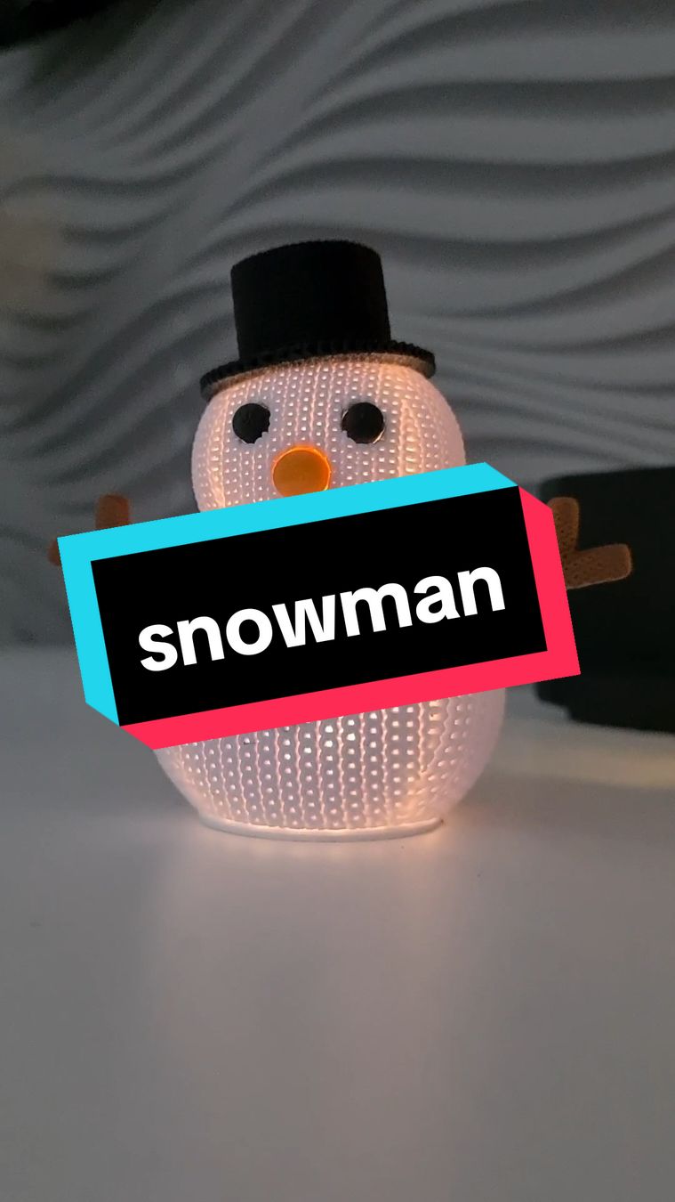 demnächst in meinem Shop  #3dprinting #DIY #christmas  #snow #snowman #led #deco #decoration #xmas 