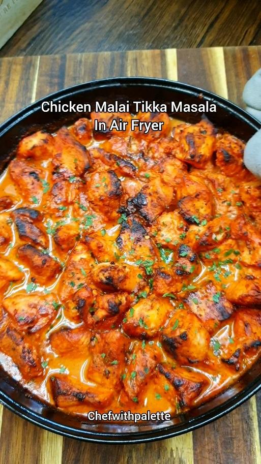 Chicken Tikka Masala In Air Fryer  easy chicken recipe #airfryer #airfryermaster #airfryerrecipes #airfryertiktok #airfryerchicken 