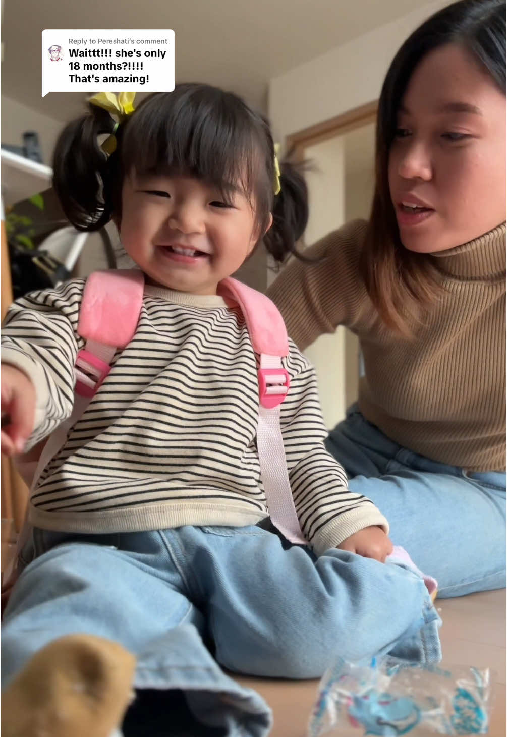 Replying to @Pereshati didnt expect the last part 😭 . . #toddlersoftiktok #18months #MomsofTikTok #hinata #babyhinata #toddlermum  #fypシ  #fyp  