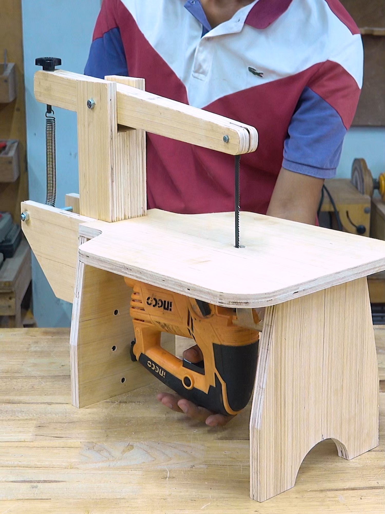 Discover the art of woodworking with our latest guide on transforming a jigsaw into an incredible scroll saw! Unleash your creativity and enhance your projects with these essential tips and tricks. (Part1) 🪚✨ #Woodworking #DIYProjects #Craftsmanship