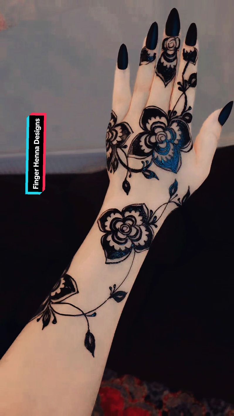 Finger Henna Designs  #creatorsearchinsights 