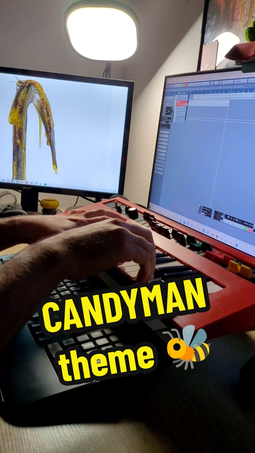 Be(e) my victim. 🐝😔 #tonytodd  #candyman #pianotok #horrortok #horrortiktok #musiciansoftiktok #piano #cover 