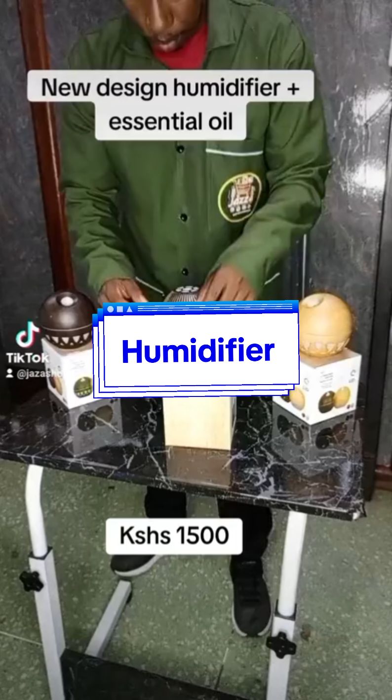 Humidifier with an essential oil @kshs 1500. Delivery countrywide Capacity: 200ml - humidifier 10ml - essential oil Available at the shop #0723025293 #0745746330 #jazashop #fyp #following #humidifier #kenyantiktok🇰🇪 #kenyantiktok #kenya