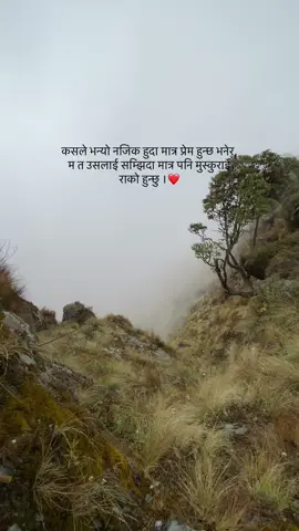 कसले भन्यो नजिक हुदा मात्र प्रेम हुन्छ भनेर,  म त उसलाई सम्झिदा मात्र पनि मुस्कुराई राको हुन्छु ।❤️ #fyp #foryou #Love #quotes #nepaliquotes 