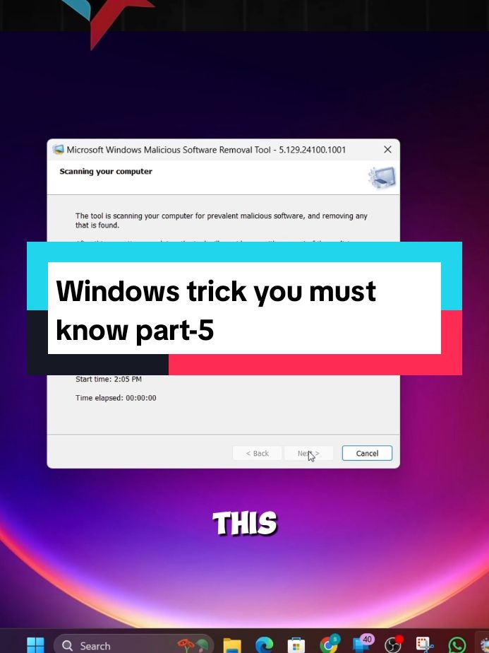 Windows trick: now you can scan your pc and remove any type of viruses or malware. #pctipsandtricks #windows10 #windows11 