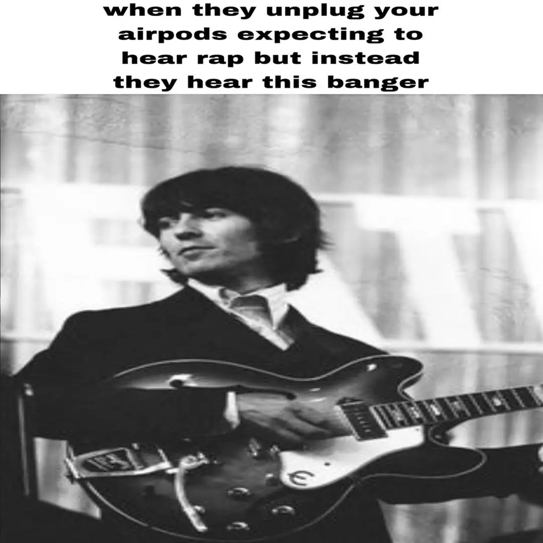 #something #beatles #georgeharrison #real #rap #thebeatles #abbeyroad #airpods #banger