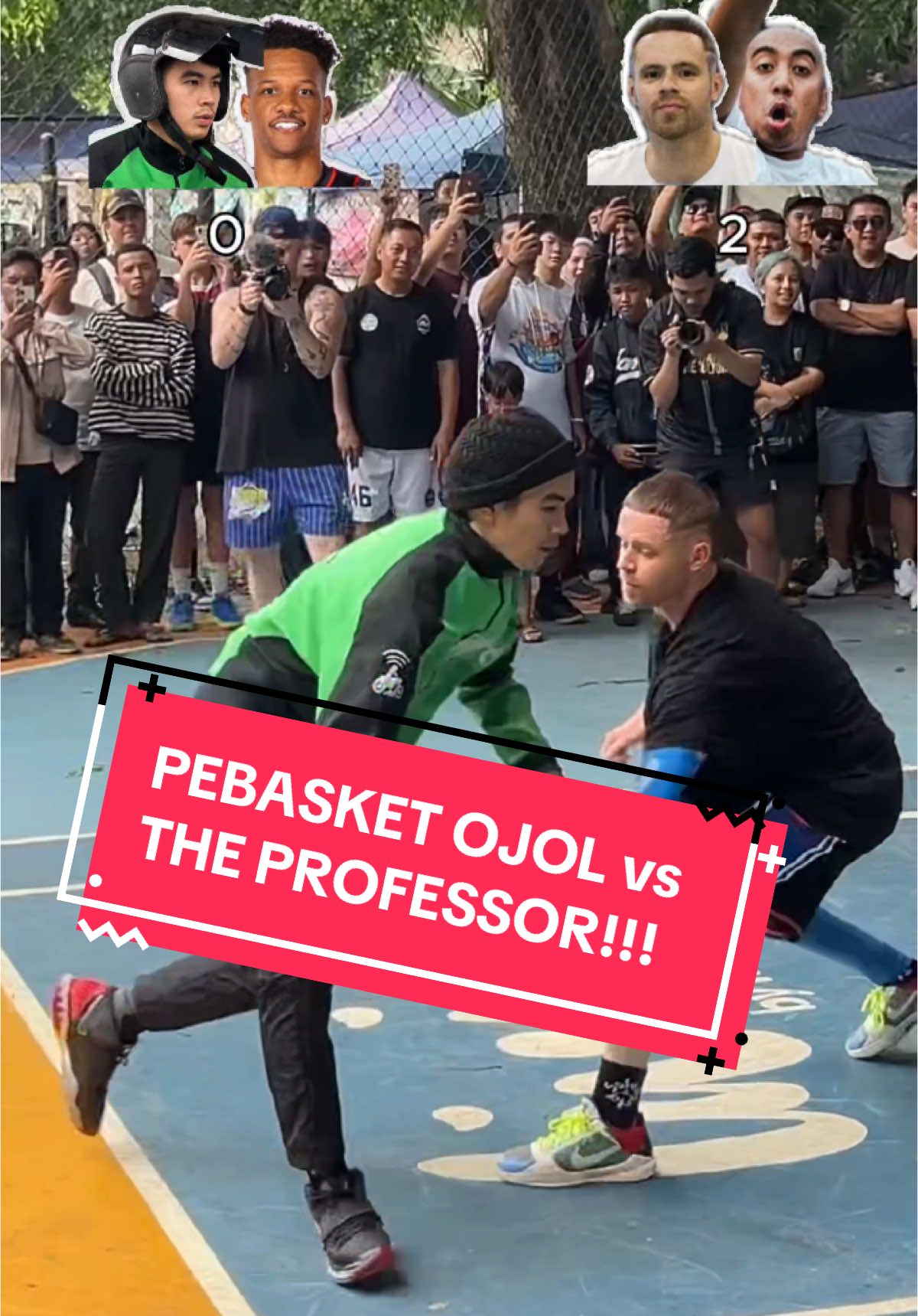 Pebasket Ojol skipped to BOSS stage 😰 @Professor Live  Special thanks to Rico Lubis! And shoutout to Jarron Crump🔥 #pebasketojol #basket #basketindonesia #1on1basket #fyppppppppppppppppppppppp #fypシ #theprofessor 