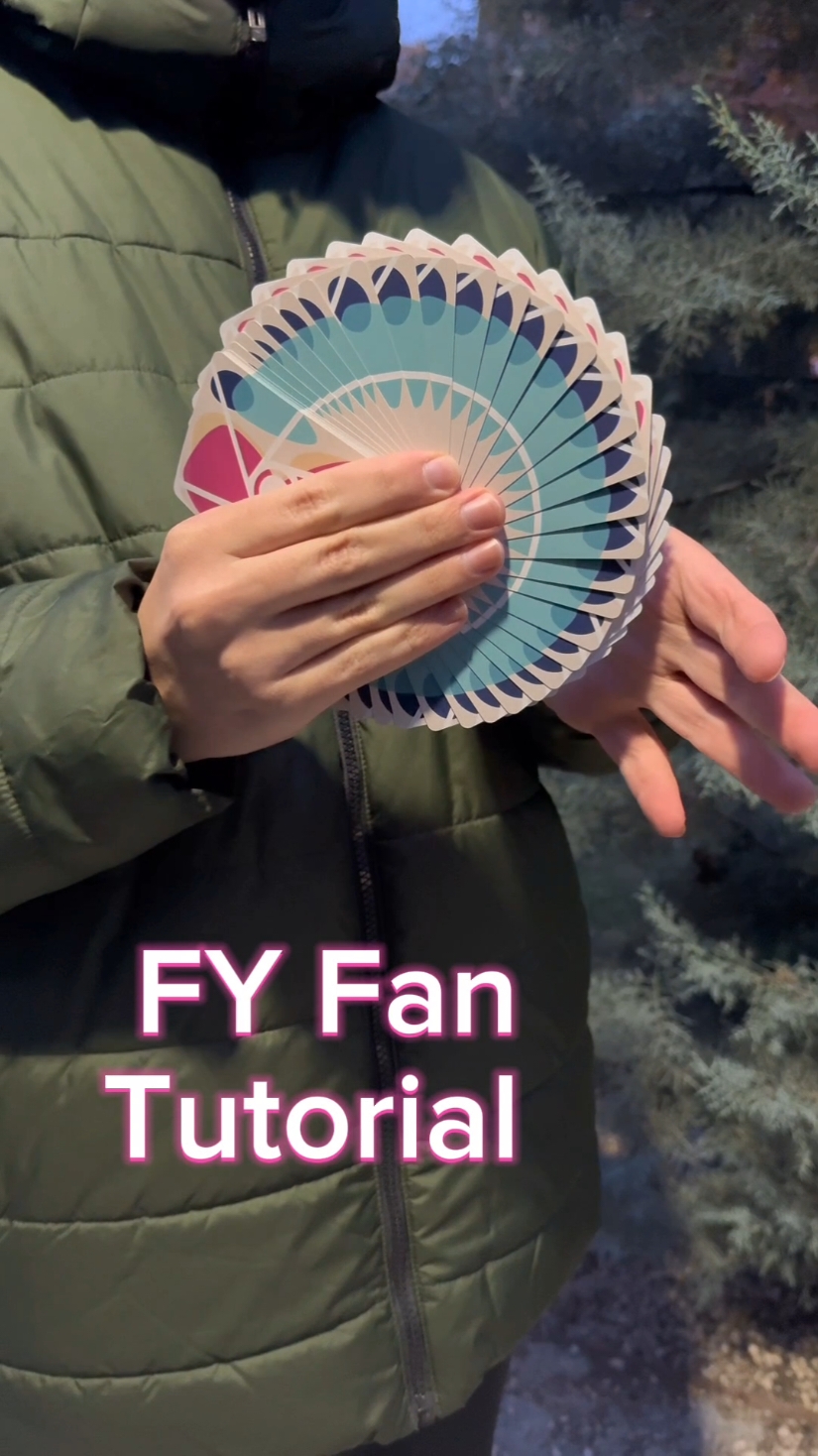 FY Fan #cardistrytutorial #cardistry #playingcards 