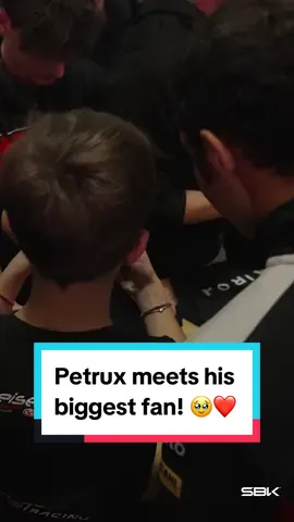 Inspiring the next generation ✨ ❤️ At #EICMA2024, this moment between Petrux and this little fan melted our heart! 🥹 #WorldSBK #motorcycle #Motorsport #racing  #sportsontiktok  