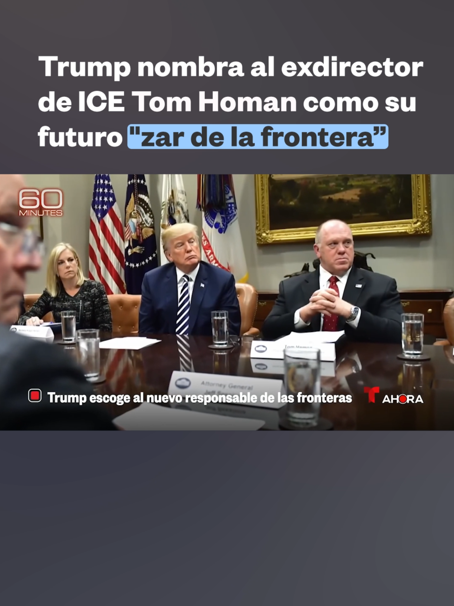 📌 El presidente electo #DonaldTrump anunció que #TomHoman, ex director interino del Servicio de Inmigración y Control de Aduanas de #EstadosUnidos, será el “zar de las fronteras” durante su administración. Homan, que tiene una línea dura sobre #inmigración, ha prometido dirigir 