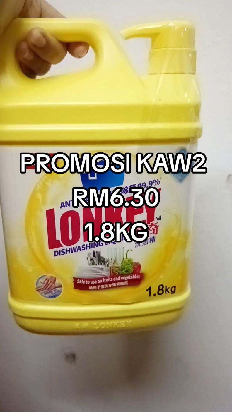 Rm6.30 seberat 1.8kg Promosi Sabun basuh pinggan Lonkey murah berkualiti. wangi dan banyak buih. #sabunbasuhpingganlonkey  #sabunbasuhpinggan  #pencucipinggan  #sabunbasuhbotolsusu  #sabunviral  #sabun  #sabunmurah  #sabunbasuhpingganviral  #sabunbasuhpingganhilangkanminyak  #sabunbasuhpingganbuihbanyak