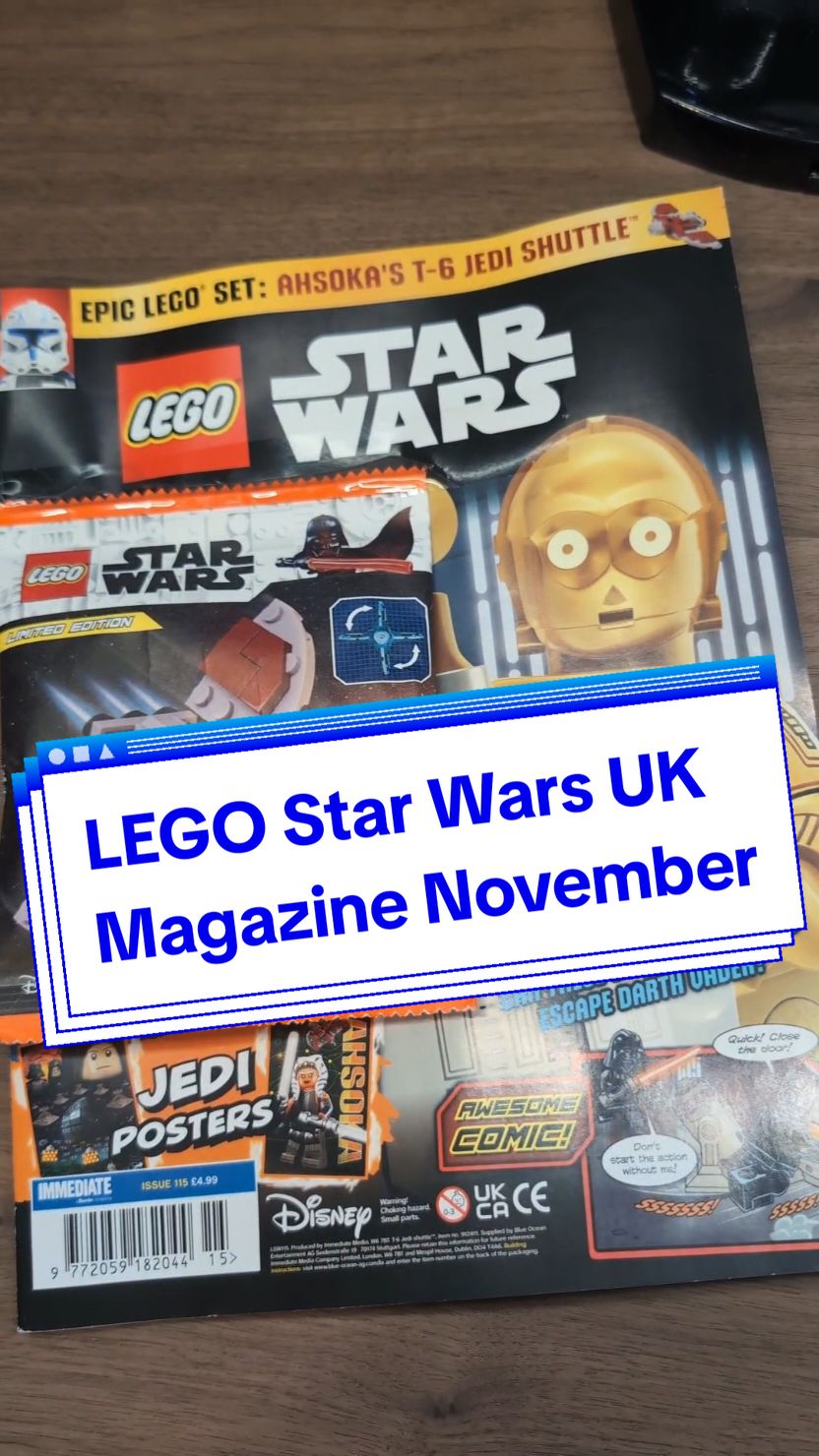 LEGO Star Wars Magazine for November in the UK #lego #legostarwars #legostarwarsmagazine 