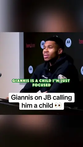 Giannis weighs in on JB calling him a child for hitting him with the sike handshake 👀 [via @HoopsHype] 