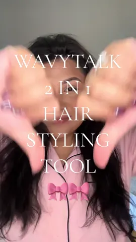 WavyTalk hair tools have me on a chokehold! 🎀🥰 they are amazing!  #hair #hairstyle #hairtok #hairtutorial #wavytalk #wavy #wavytalk #styling #hairtools 