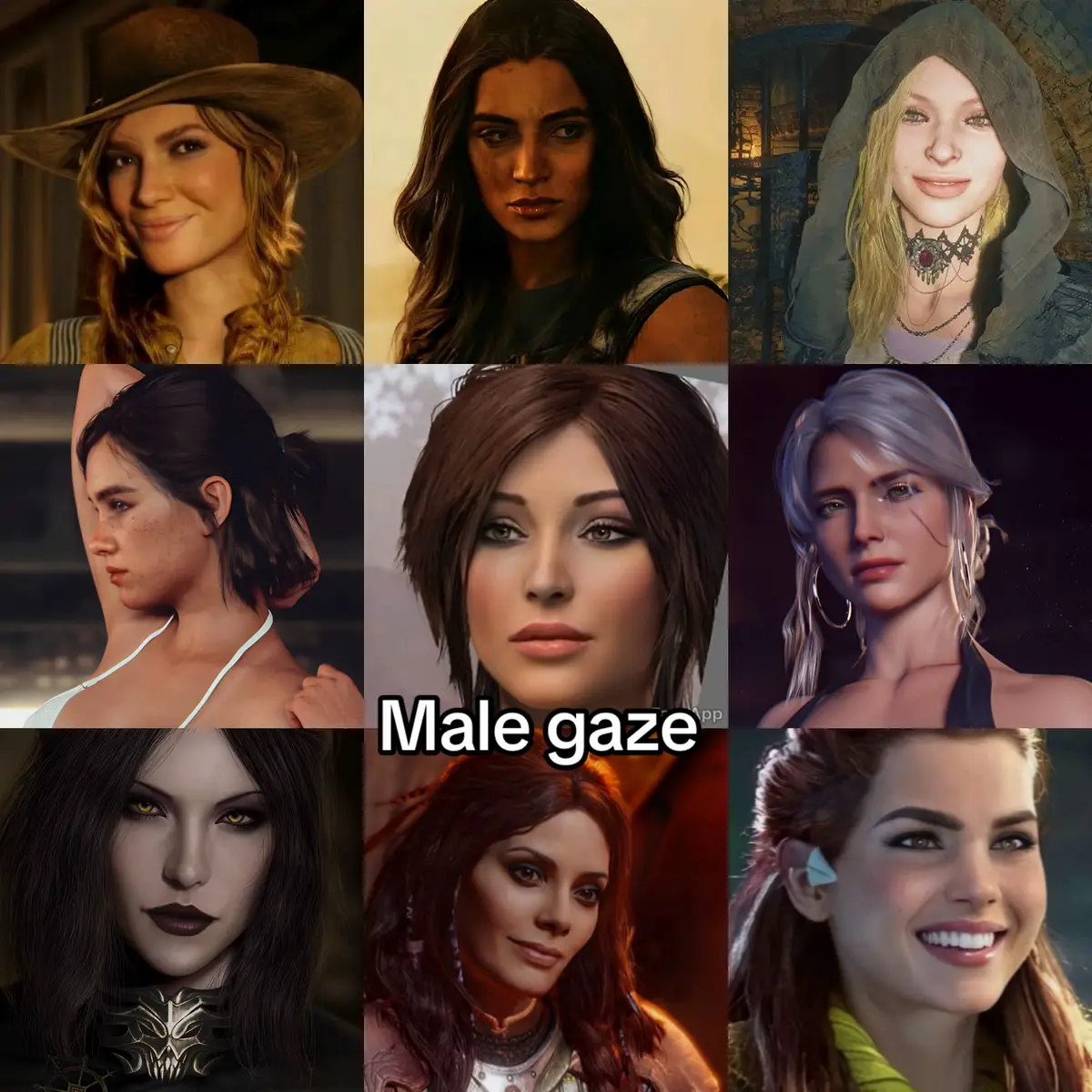 #malegaze #femalegaze #videogame #videogamer #gaming #thewitcher #ciri #freya #daniroyas #laracroft #aloyhorizonzerodawn #elliewilliams #sadieadler #serena #skyrimserana 