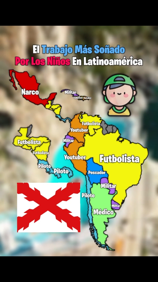 El Trabajo Más Soñado Por Los Niños En Latinoamérica #edit #mapping #tiktok #Viral #Latam #Mapas #sueño #niños #trabajo #