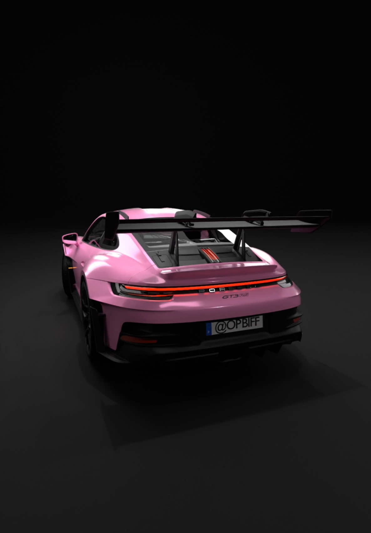 GT3 RS Pink Edition🩷 #fyp #viral #cars #edit #render #porsche #gt3rs #pink #opbiff @Porsche 