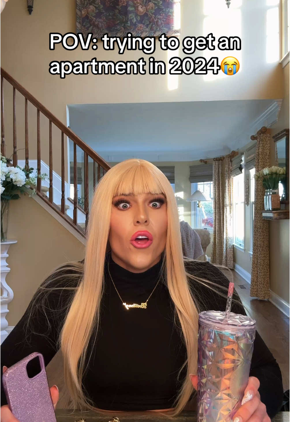 In this economy!?😭 #prezbritt #fyp #viral #pov #leasingagent #leasingmanager #apartmenttour #inthiseconomy??? #comedy #skit #blonde #funny #2024 #recession #broke #instagrammodel #influencers #adulting 