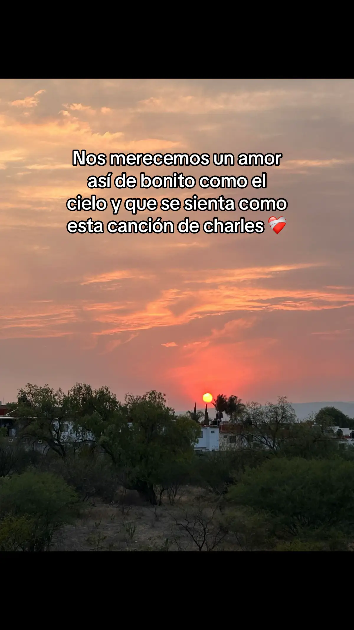 Si no va a ser así entonces no quiero nada 🥺#viral #fyp #charlesans #cielo #cielosbonitos #atardecer 