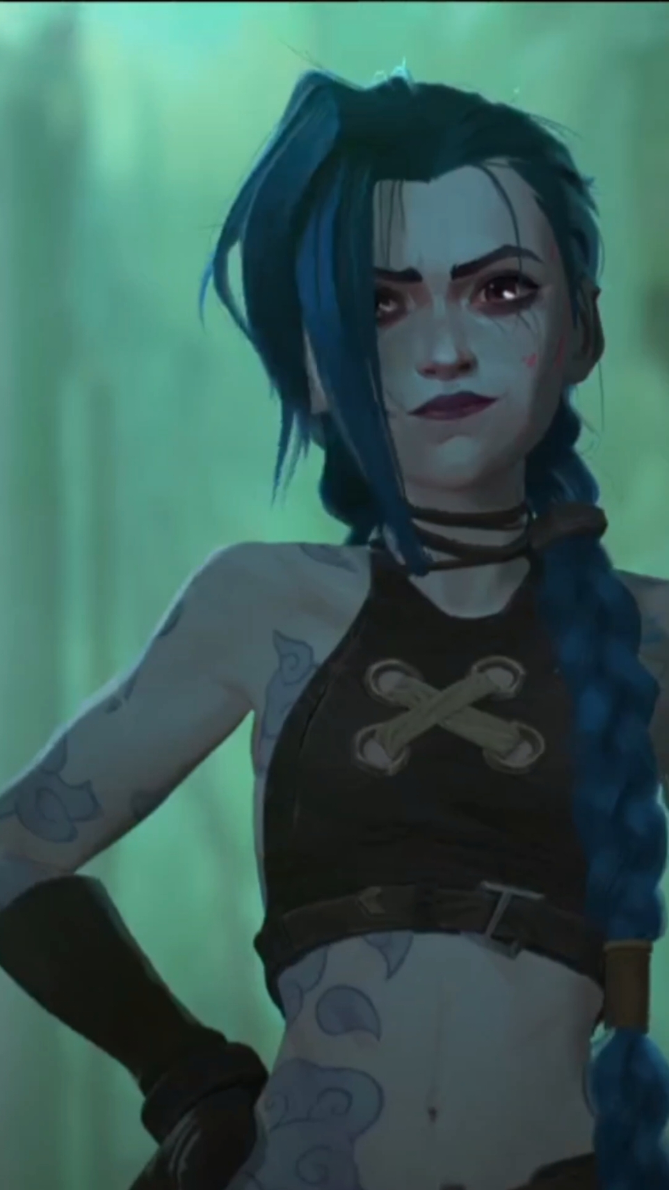 el meneito de Jinx ella el gusta la rolas. / Serie: Arcane T2 #jinx #arcane #dance #leagueoflegends #netflixseries #rolas30seconds 