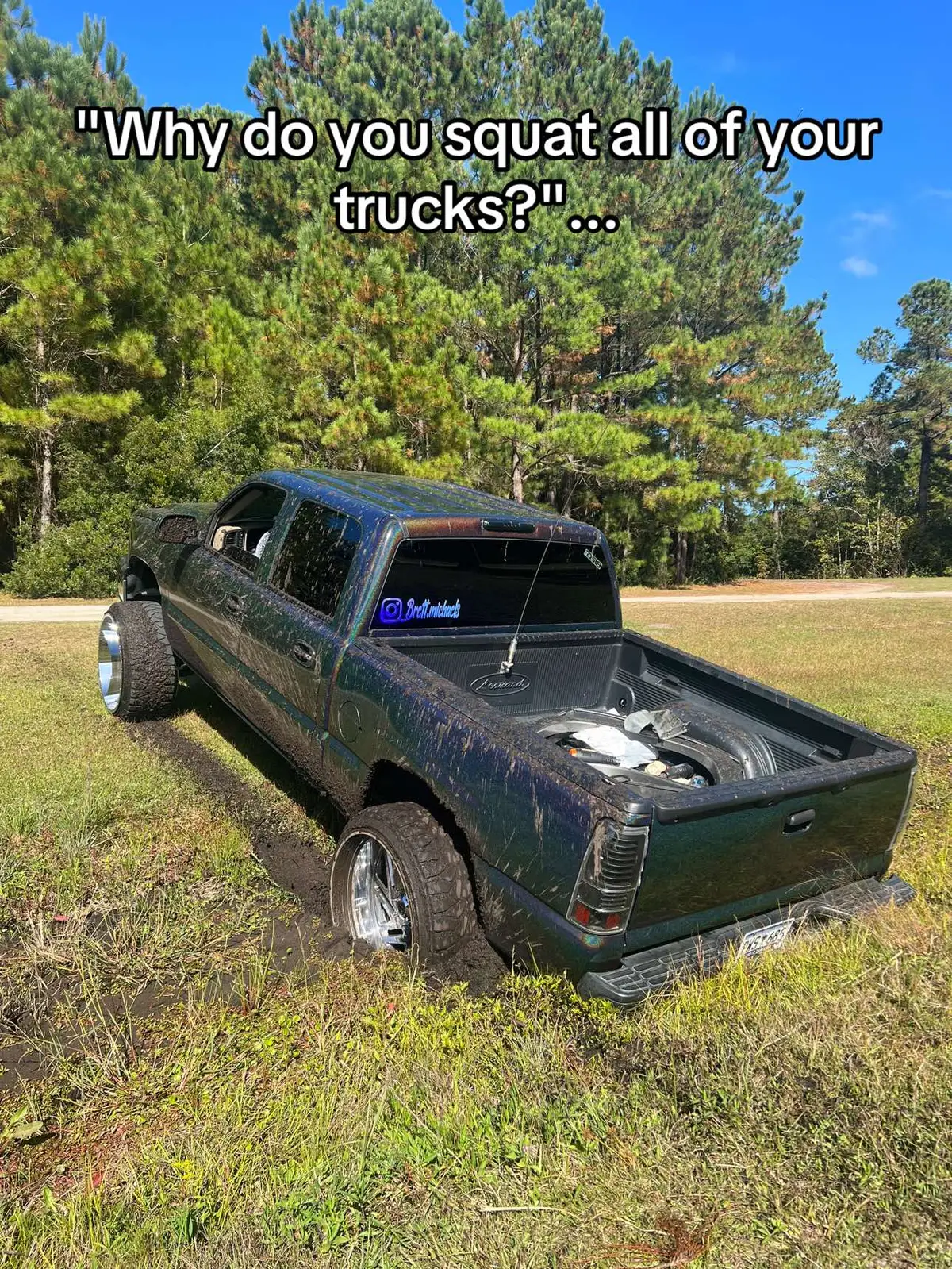 Thats the true reason #trucks #squattedtrucks #carolinasquat #chevy #ford 