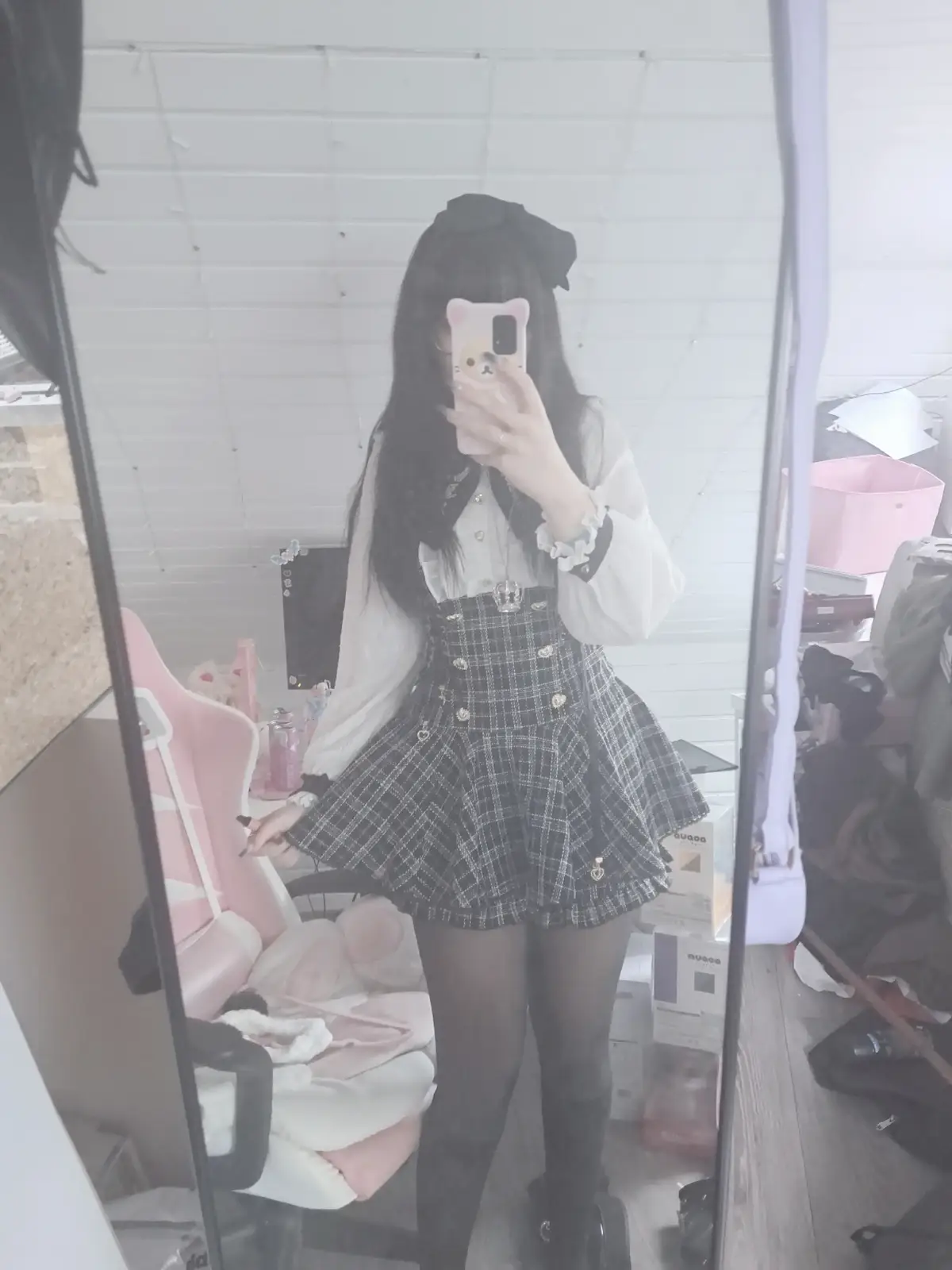 i love feeling cute in cute clothes, it distracts me from the fact that the thoughts in my head arent cute even though i want them to be cute why cant i be cute 𐙚˙⋆.˚ ᡣ𐭩 tags: #地雷 #地雷女  #jiraikei #landminegirl #ジラジョ #地雷女子 #jfashion #fyp #foryou 