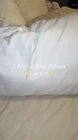 You don’t have to sleep on saggy pillows, you can get a two pack of king pillows from Utopia for only $20, I’ve had mine for over a month and they’re still perfect! #utopiakingpillows #kingpillows #pillows #hotelpillows #fluffypillows #hotelqualitypillows #utopiadeals @Utopia Deals #tiktokshopblackfriday #tiktokshopcybermonday #ttevelup #ttsdelight #spotlightfinds #tratakeover #blackfridayearlydeals 
