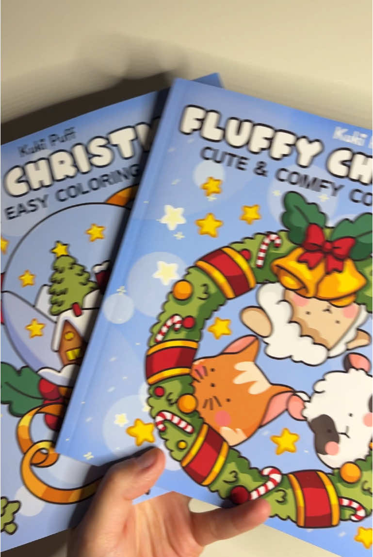 Get into the festive spirit with @Kuki Puff Coloring Books cutest Christmas coloring books! 🎄🎨 🤩 Please Follow Kuki Puff and Shop Their Books On Amazon ✨ Link In Their Bio 🤗 #christmas #coloringbook #coloring 