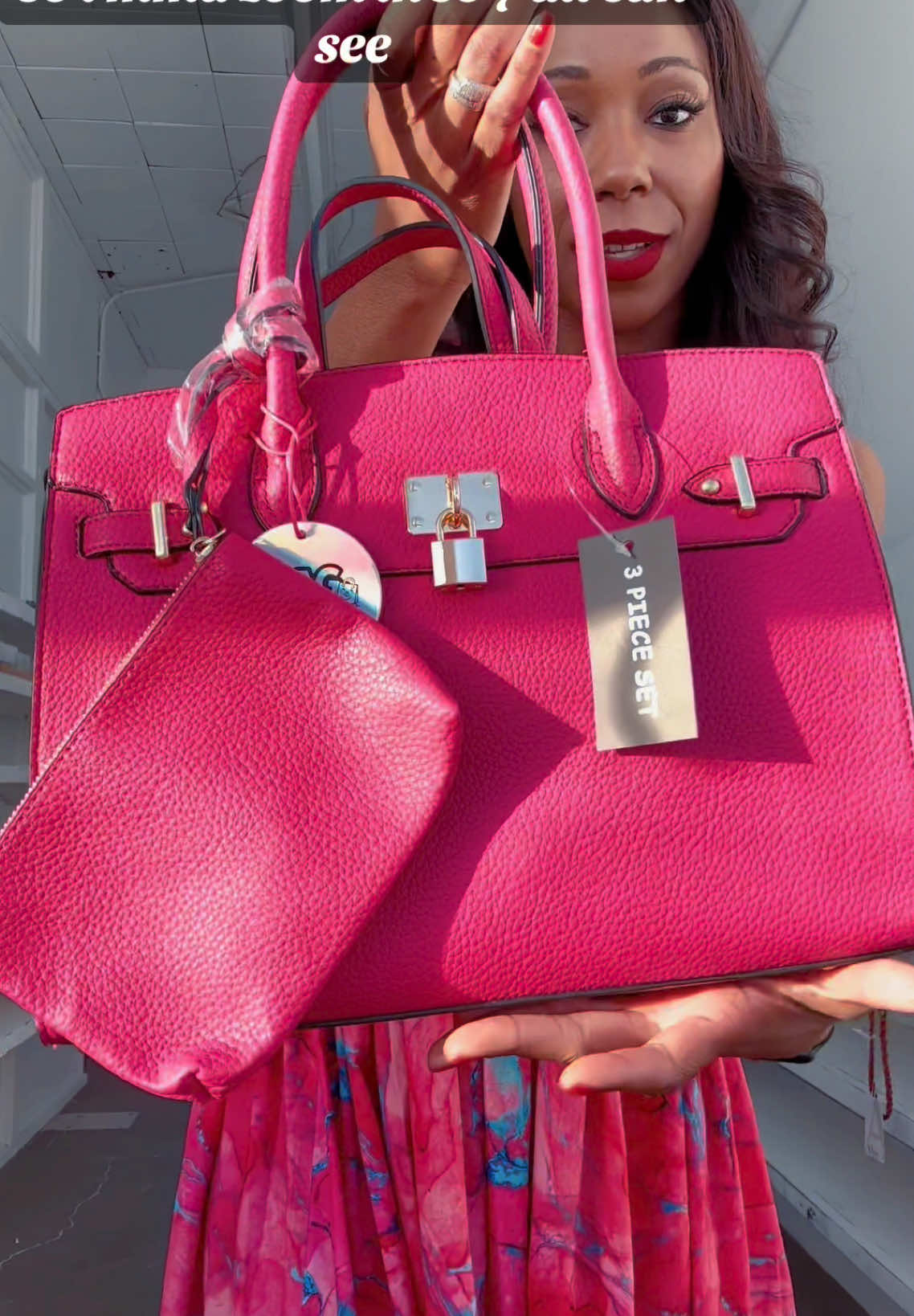 Happy Monday to our Barbie Pink Lovers , tune into our 2nd live of the day with one of lovely host to get this “Mommy & Me” set 😍🛍️👛 #fyp #handbags #luxury #veganleather #Lifestyle #baddie