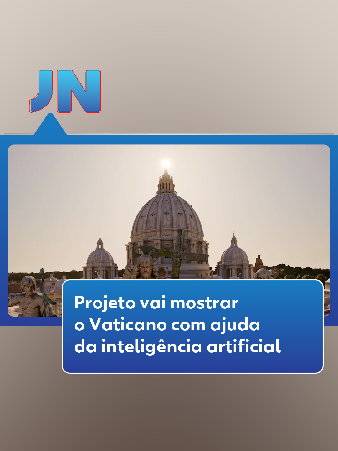 Tecnologia - O Vaticano divulgou nesta segunda-feira (11) um projeto que vai mostrar a Basílica de São Pedro de um jeito nunca visto até agora como parte das celebrações do jubileu de 2025. Drones voaram por quatro semanas, tirando fotos e coletando dados de tudo. Agora começa um novo tempo para a imensa basílica, que poderá ser vista como nunca antes por bilhões de pessoas pela internet. A estrela do projeto é a inteligência artificial, sobre a qual o Papa Francisco já confessou suas reservas. Na manhã de hoje, ele assistiu ao vídeo de apresentação, que mostra a basílica a partir de um desenho em 3D. Desde o túmulo de Pedro, no subterrâneo, até as alturas. O Papa ressaltou que do homem depende o uso correto da AI. Saiba mais no #g1 #Vaticano #PapaFrancisco #inteligênciaartificial #tecnologia #JN #tiktoknoticias