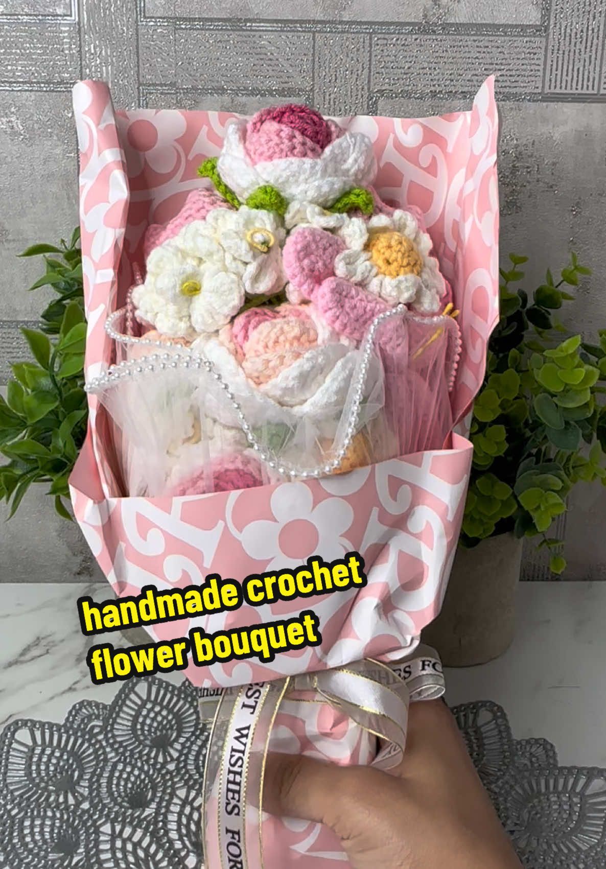 Handmade Crochet Flower Bouquet, 1 Bunch Artificial Flower Bouquet, Decorative Flower for Home Party Wedding Anniversary Festival#tiktokmademebuyit #fyp #viral_video #fyppageforyoupage #tiktok #crochet #crochetflowers #crochettiktok #flowers #giftset #giftwrapping #christmasgift #giftideas @Greatdecor_Official 