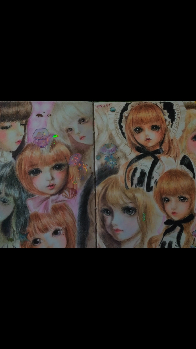 i like dolls, can u tell ˆ𐃷ˆ #drawingtutorial #fypシ #visualkei #art #coloredpencil #doll #vkei 